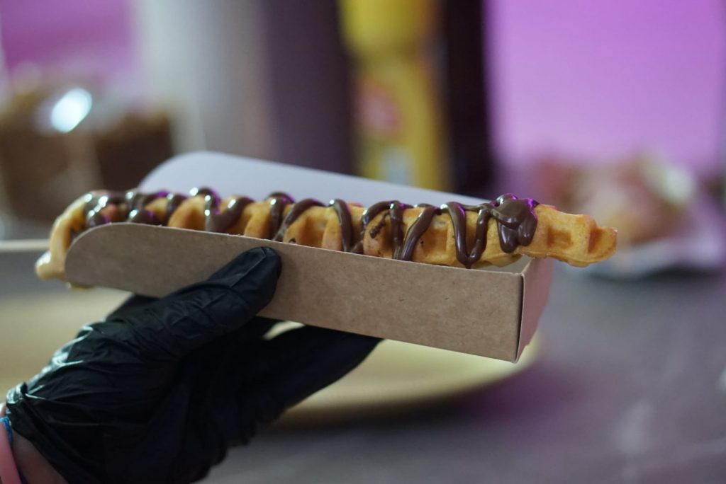 carro de gofres y crepes